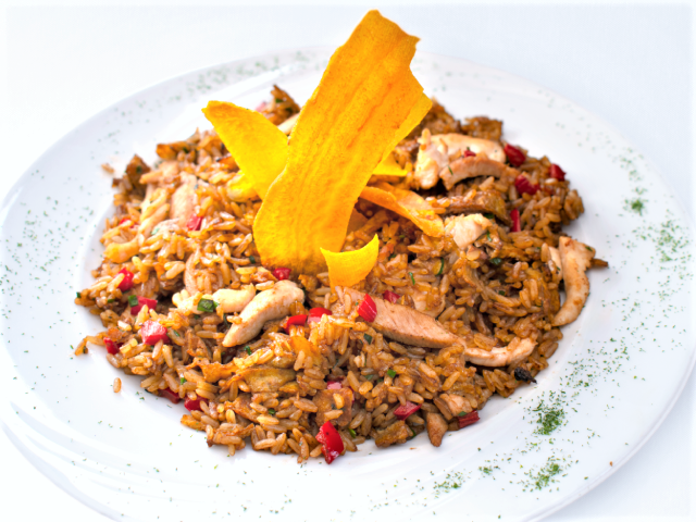 Arroz Chaufa de Pollo y Cerdo